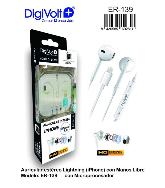 AURICULAR ESTEREO PARA IPHONE