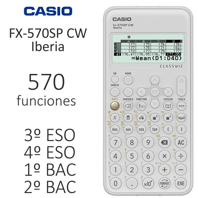 Calculadora científica fx-570SP CW CASIO