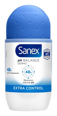 Desodorante roll-on PH Balance Dermo extra control Sanex