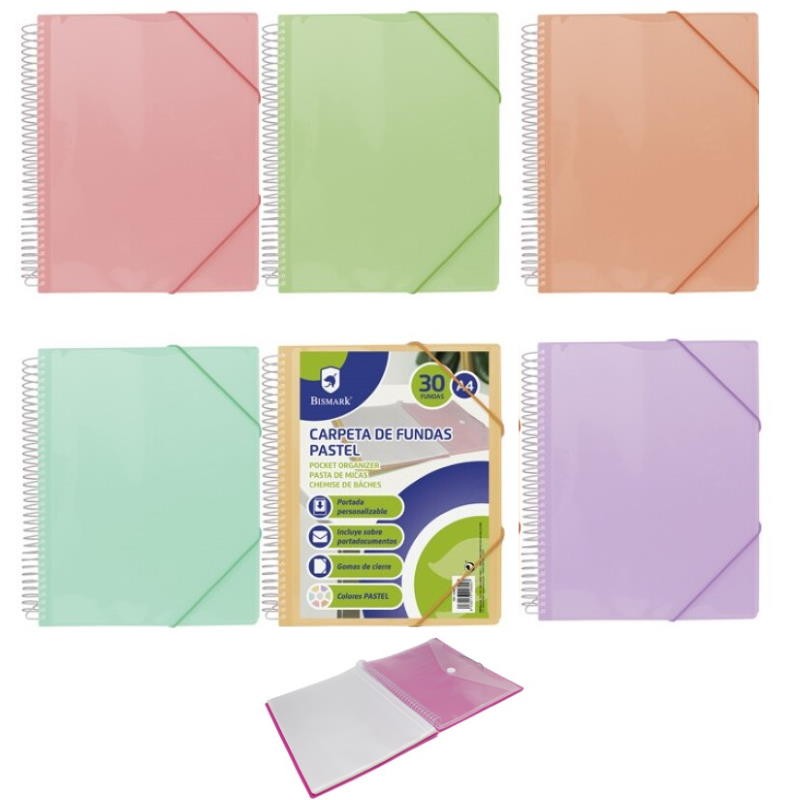 CARPETA DE FUNDAS PASTEL