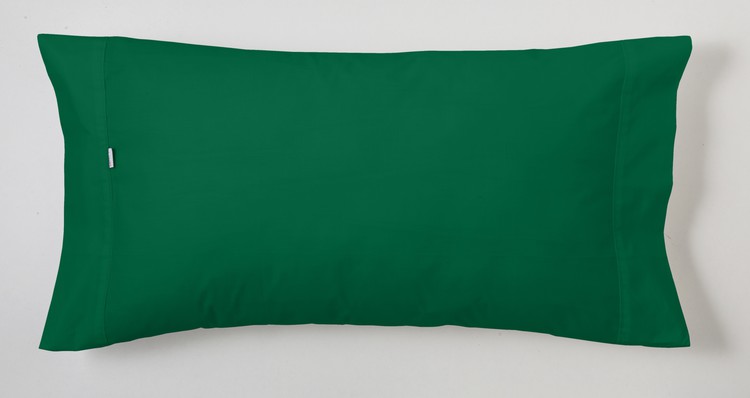 FUNDA DE ALMOHADA LISA COMBI Verde Billar 100 45 x 95 cm(Pack 2 uds.) 