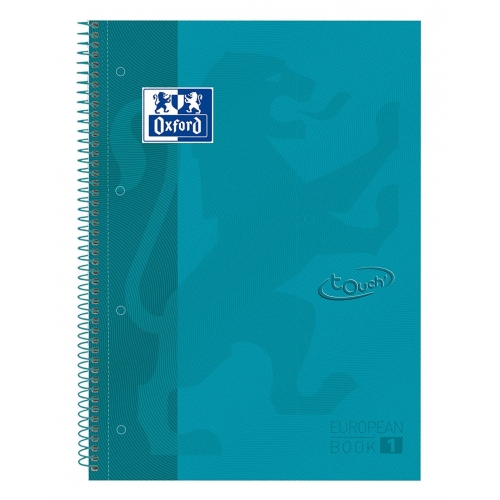 OXFORD LIBRETA A4 80H CUADROS 5X5 AQUA 