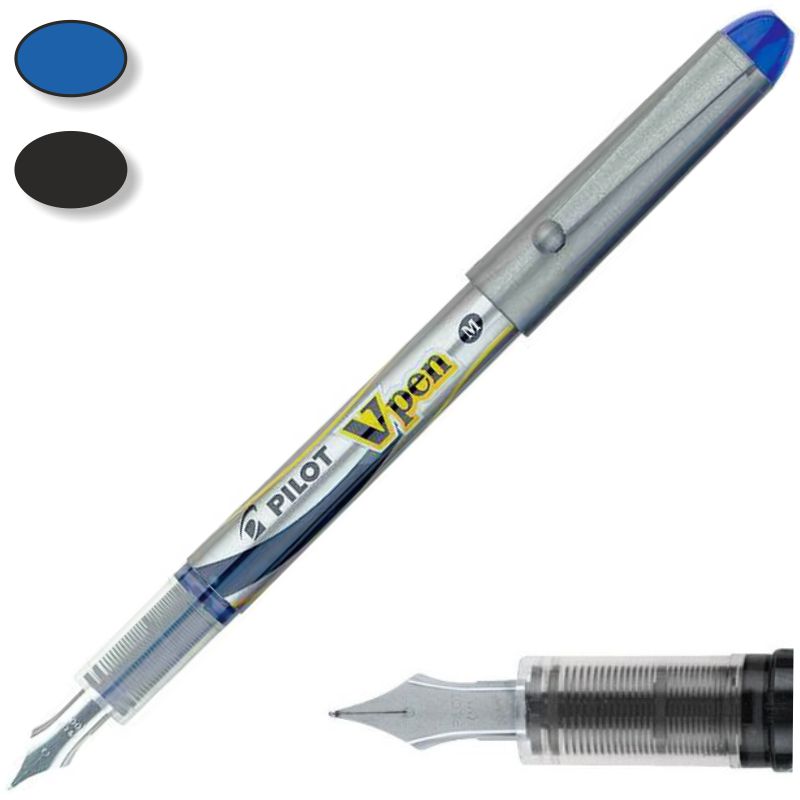 PLUMA DESECHABLE VPEN SILVER AZUL PILOT SVP-4M-L