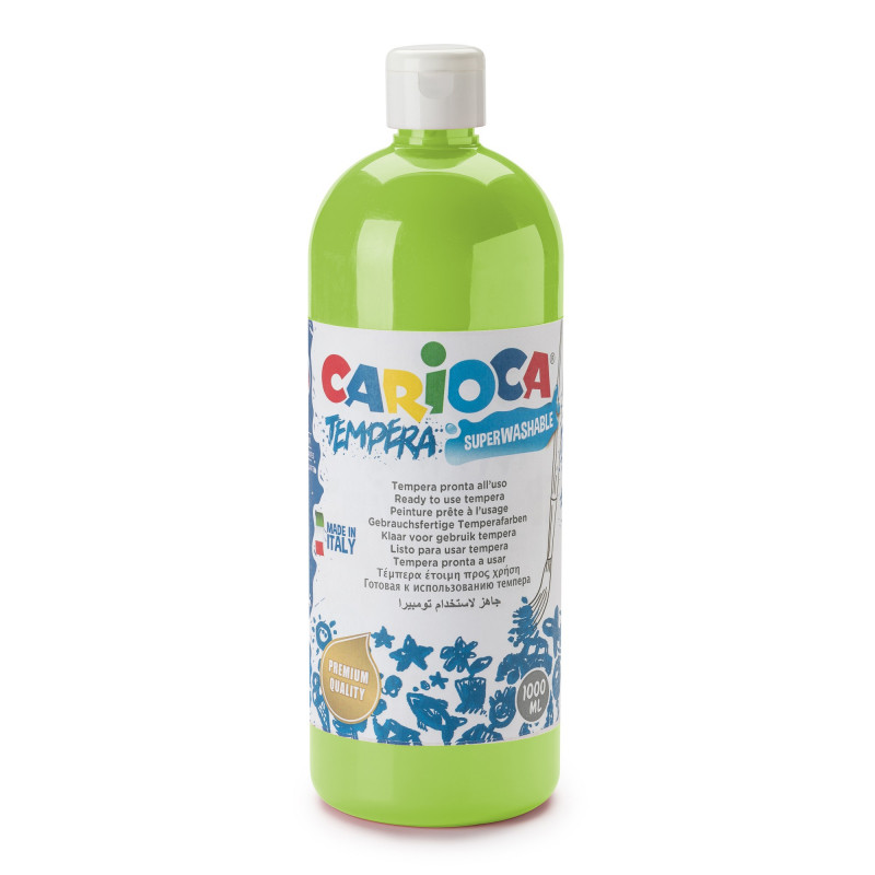 TEMPERA - BOTELLA 1000 ML VERDE CLARO 